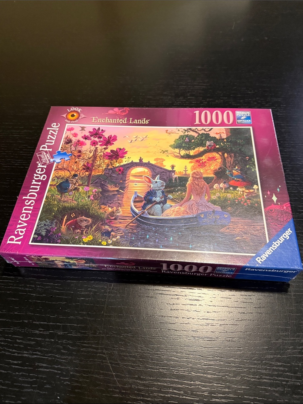 Ravensburger Enchanted Lands Puzzle Box - Pink and Purple Fantasy Artwork NWT